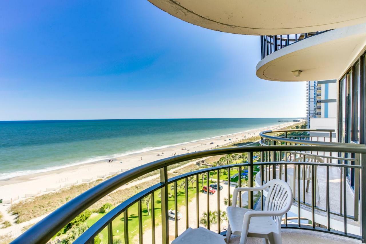 Oceanfront Condo W Balcony King Bed Meridian Plaza Myrtle Beach Exterior foto