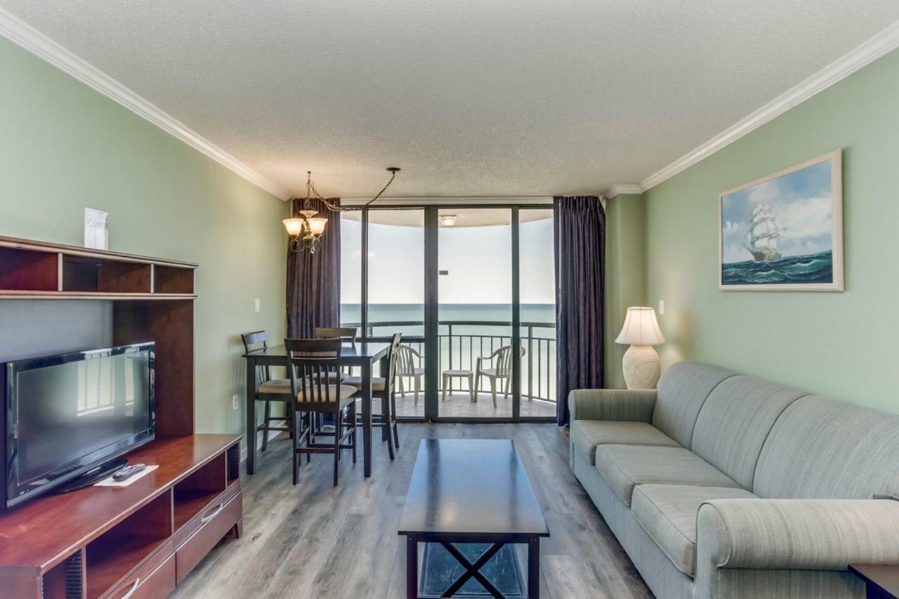 Oceanfront Condo W Balcony King Bed Meridian Plaza Myrtle Beach Exterior foto