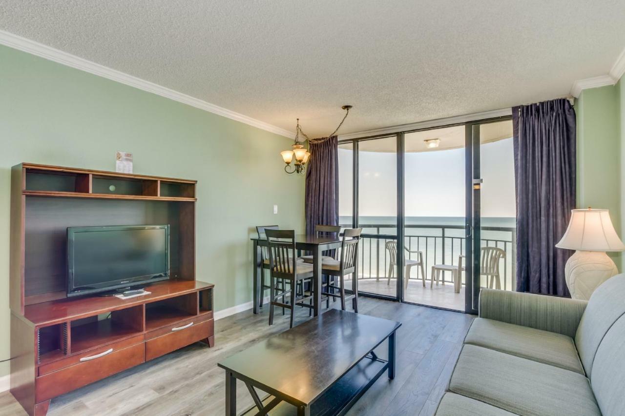Oceanfront Condo W Balcony King Bed Meridian Plaza Myrtle Beach Exterior foto