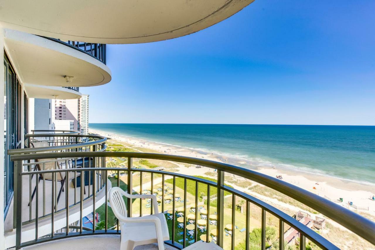 Oceanfront Condo W Balcony King Bed Meridian Plaza Myrtle Beach Exterior foto